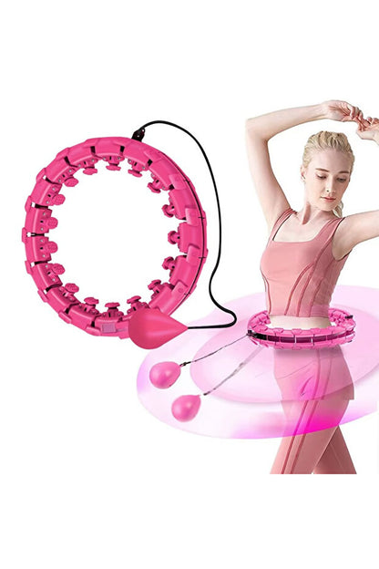 Hulahop Egzersiz Çemberi - Egzersiz Halkası - Ağırlıklı - Bel Bölgesi Ayarlanabilir 24 Parça